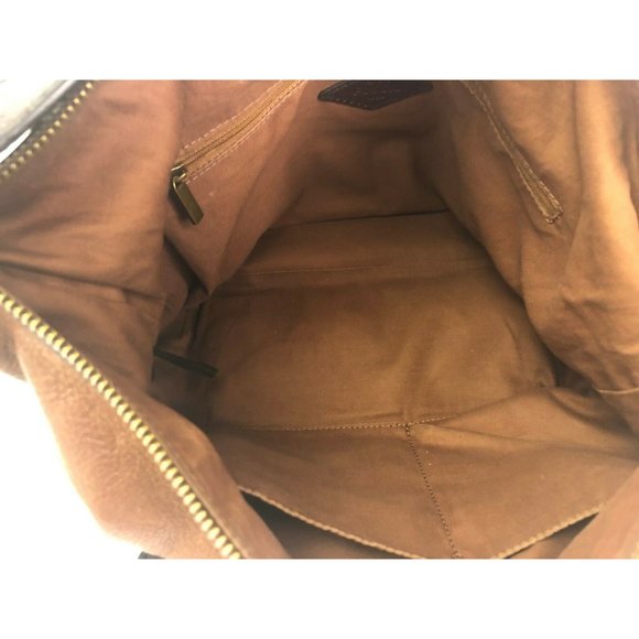 Fossil Leather Purse Shoulder Hand Bag Brown Large - Picture 6 of 7